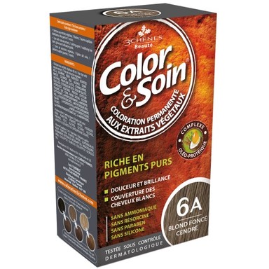 3Chenes Color and Soin Боя за коса 6A тъмно пепеливо рус цвят