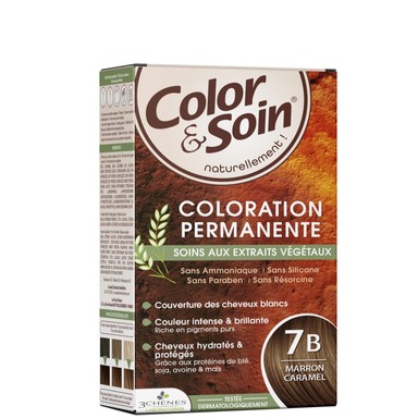 3Chenes Color and Soin Боя за коса 7B карамелено кафяв цвят