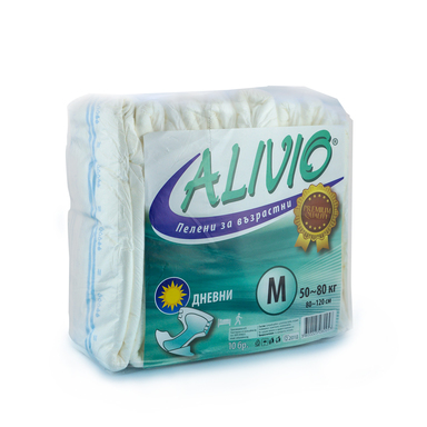Alivio Пелени за възрастни дневни М 50-80 кг х10 броя