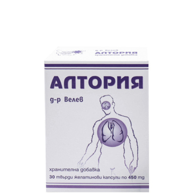 Алтория 450 мг за дихателната система x30 капсули Velevi Pharma