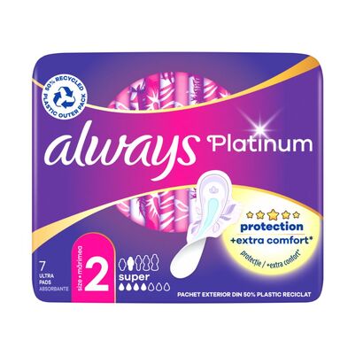 Always Platinum Super Дамски превръзки x7 броя