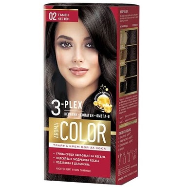 Aroma Color Боя за коса 02 Тъмен кестен