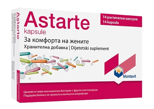 Astarte Пробиотик за жени х14 капсули Montavit