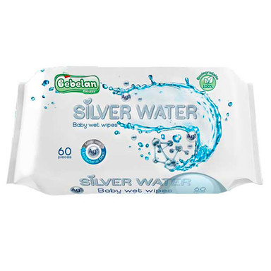 Bebelan Silver Water Мокри кърпички х60 броя