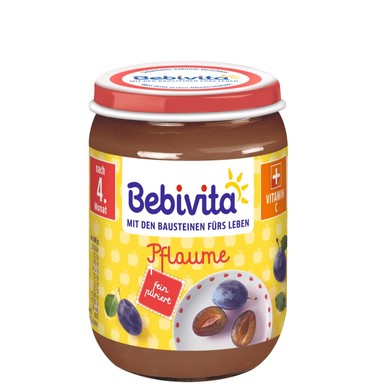 Bebivita Пюре от сливи 4+ месеца х190 г