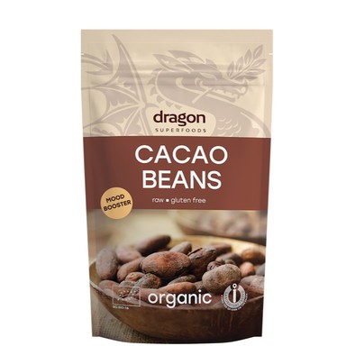 Био Какаови зърна сурови цели х200 г Dragon Superfoods