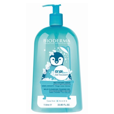 Bioderma ABCDerm Почистващ измиващ гел без сапун за бебета и деца х1 л