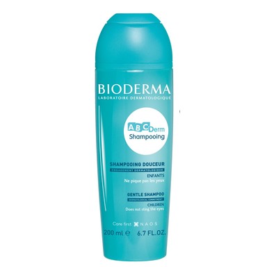Bioderma ABCDerm Почистващ нежен шампоан за нормална и суха бебешка и детска кожа x200 мл