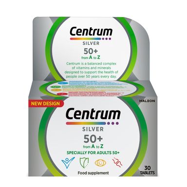 Centrum Silver 50+ A-Z Витамини и минерали за възрастни х30 таблетки