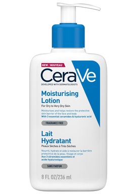 CeraVe Хидратиращ лосион за лице и тяло за суха и много суха кожа х236 мл