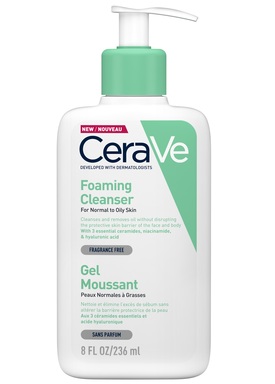 CeraVe Измиваща гел-пяна за лице и тяло за нормална и мазна кожа х236 мл
