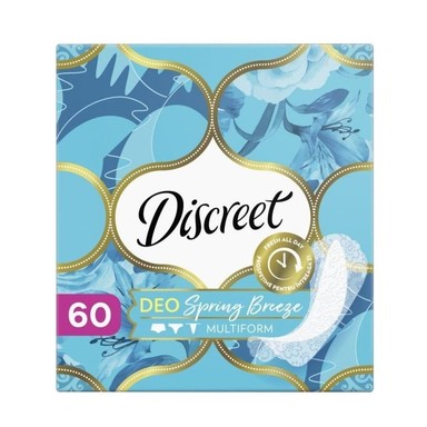 Discreet Deo Spring Breeze Дамски ежедневни превръзки x60 броя