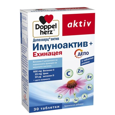 Doppelherz aktiv Имуноактив Ехинацея х30 таблетки