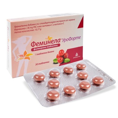 Феминела Урофорте х30 таблетки Angelini Pharma