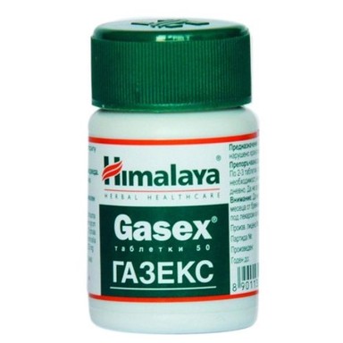 Газекс при газове х50 таблетки Himalaya