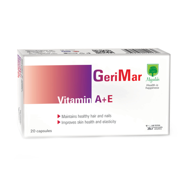 GeriMar Vitamin A+E за коса кожа и нокти х20 капсули Magnalabs