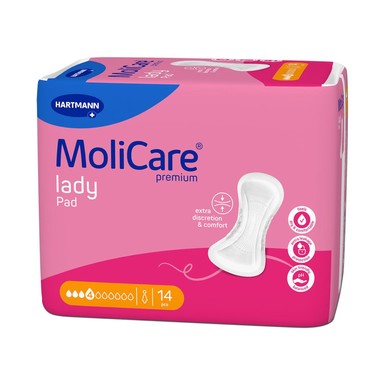 Hartmann MoliCare Premium Lady Урологични подложки 4 капки х14 броя