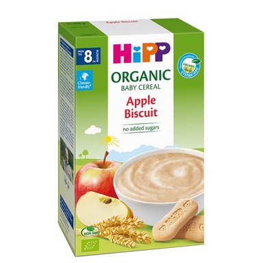 HiPP Био каша ябълки и бисквити 8+ месеца х250 г