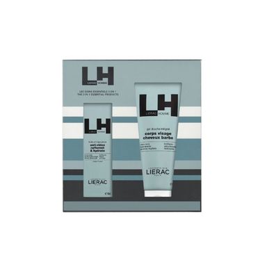 Комплект Lierac Homme Хидратиращ гел против умора х50 мл + Душ гел 3в1 х200 мл