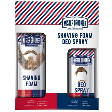Комплект Mr. Groomer Пяна за бръснене x250 мл + Део спрей x150 мл