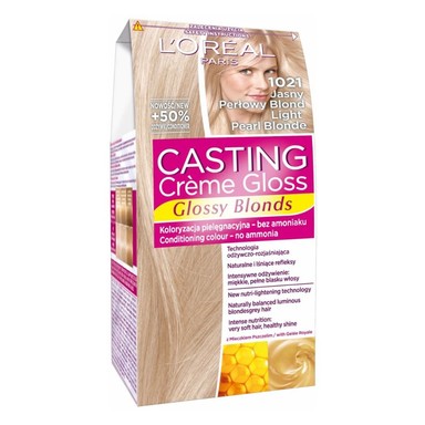 Loreal Casting Creme Gloss Боя за коса без амоняк №1021 светло перлено рус