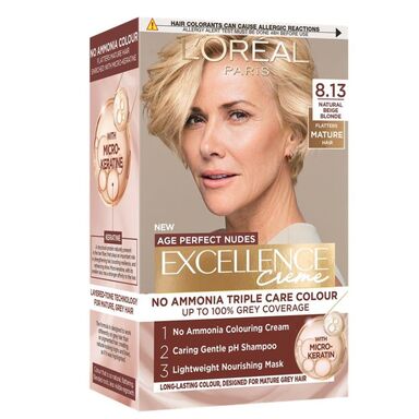 Loreal Excellence Creme Age Perfect Nudes Боя за коса 8.13 бежово русо