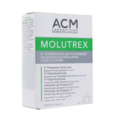 Molutrex Разтвор на 5% калиева основа за лечение на молуски х3 мл