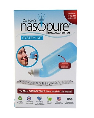 Nasopure Комплект за носни промивки за възрастни х236 мл + 20 сашета