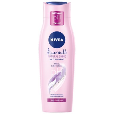 Nivea Hairmilk Natural Shine Подхранващ шампоан за безжизнена коса х400 мл