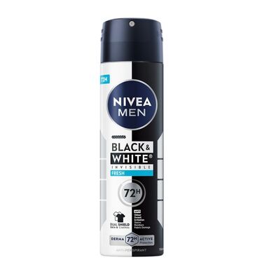 Nivea Men Black and White Invisible fresh Дезодорант спрей за мъже x150 мл