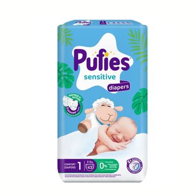 Pufies Sensitive Newborn 1 Пелени 2-5 кг x43 броя