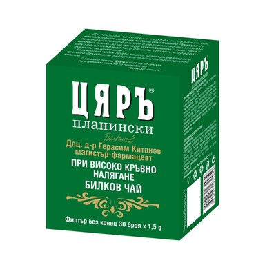 Цяръ Билков чай при високо кръвно налягане филтър x30 броя