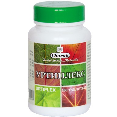 Уртиплекс при уртикария, сенна хрема, алергичен ринит х100 таблетки Charak