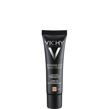 Vichy Dermablend 3D Коригиращ фон дьо тен 16 часа за мазна кожа SPF25 пясъчен цвят 35 х30 мл
