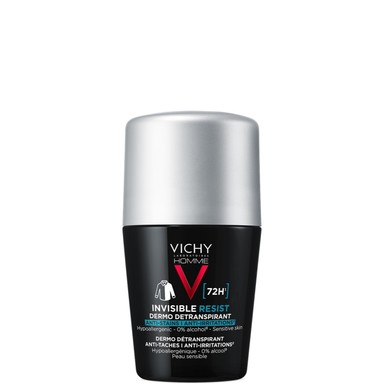 Vichy Homme Invisible Resist Рол-он против петна и раздразнения за чувствителна кожа x50 мл