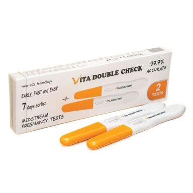 Vita Double Check Ранен струен тест за бременност писалка x2 броя VitaCheck