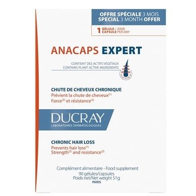 Ducray Anacaps Expert при хроничен косопад х90 капсули