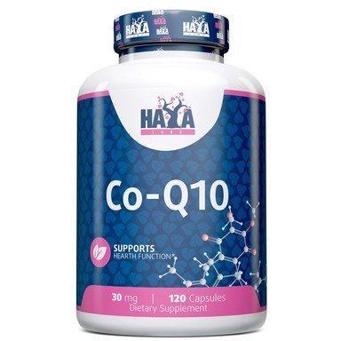 Haya Labs Коензим Q10 30 мг за антиоксидантна защита x120 капсули