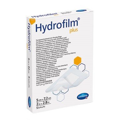 Hartmann Hydrofilm Plus Прозрачна превръзка за постоперативно лечение размер 5/7.2 см х5 броя
