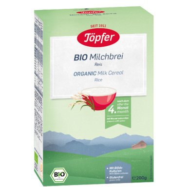 Topfer Bio Organic Млечна каша с пшеничен грис 6+ месеца х200 г