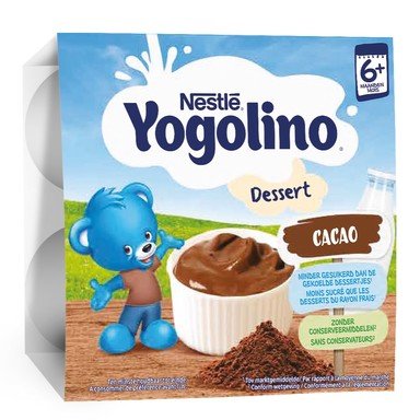 Nestle Yogolino Млечен десерт какао 6+ месеца 4 х100 г