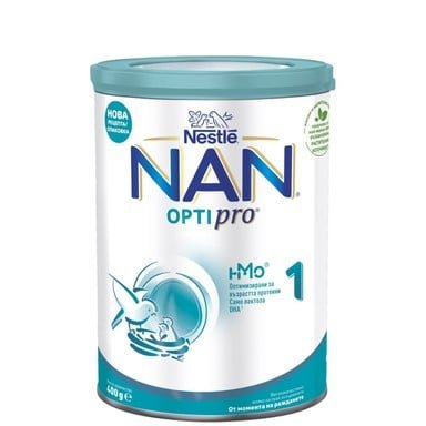 Nestle NAN Optipro 1 HM-O Обогатено мляко за кърмачета х400 г
