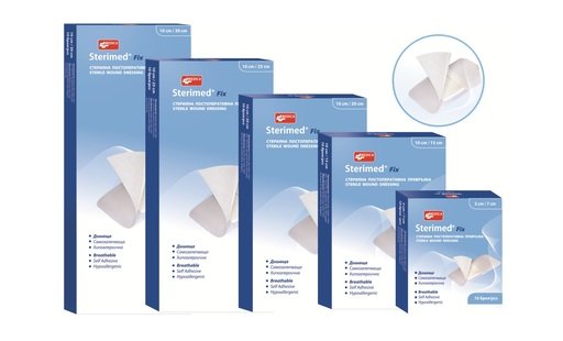 Sterimed Fix Стерилни постоперативни превръзки 10 см/30 см х10 бр Medica