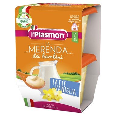 Plasmon La Merenda Млечен десерт с ванилия 6+ месеца 2 х104 г