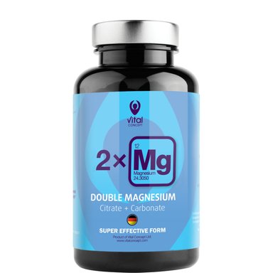 Двоен Магнезий х90 растителни капсули Vital Concept