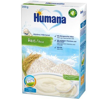 Humana Млечна каша с ориз 4+ месеца х200 г