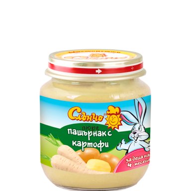 Слънчо Пюре с пащърнак и картофи 4+ месеца х130 г