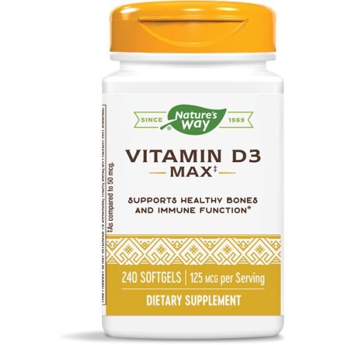 Nature’s Way ВИТАМИН D3 5000 IU х 240 софтгел капсули
