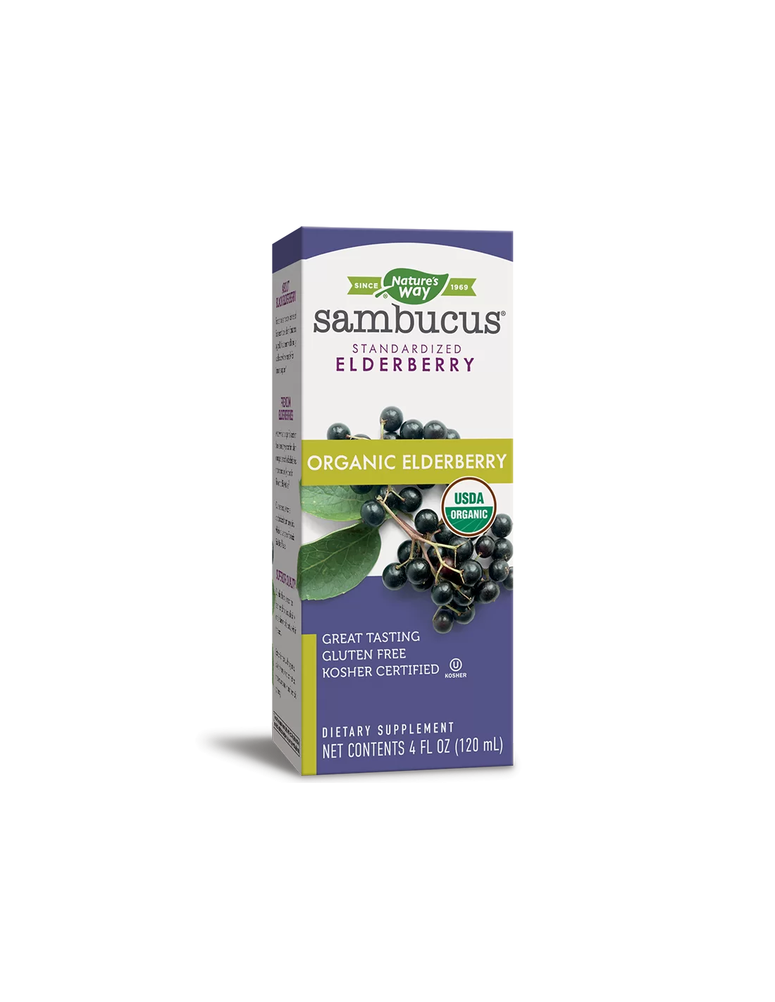 Nature’s Way  Sambucus Organic Syrup / Самбукус Оргáник сироп x 120 ml