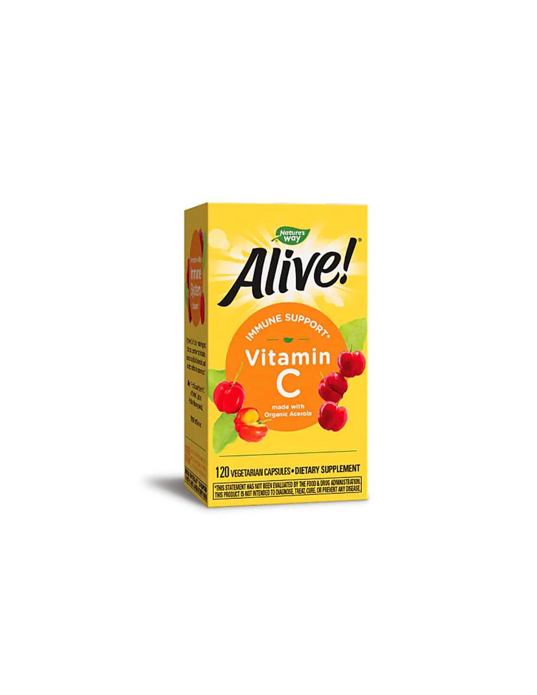 Nature’s Way  Alive! Vitamin C Алайв! Витамин С (oт ацерола органик) х 120 V капсули